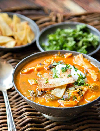 Green Chile Chicken Tortilla Soup