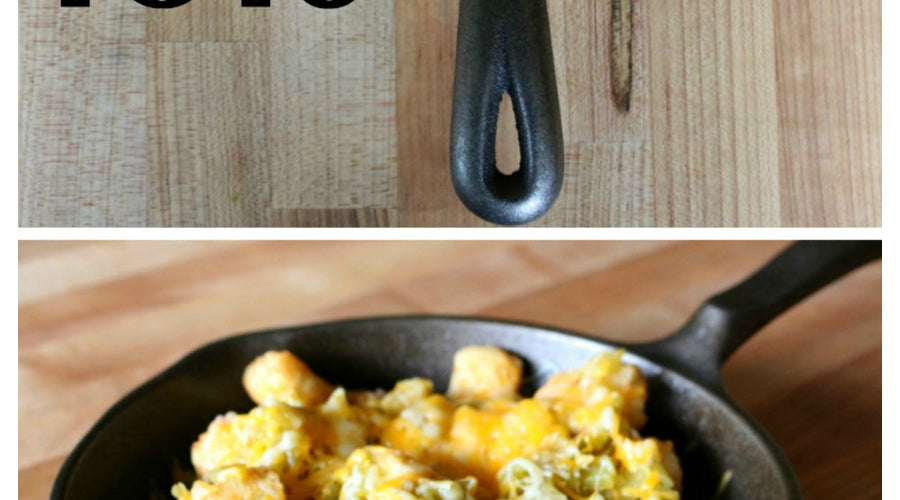 Cheesy Green Chile Tater Tots