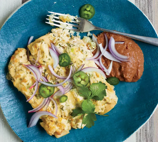 Cheesy New Mexico Green Chile Enchiladas