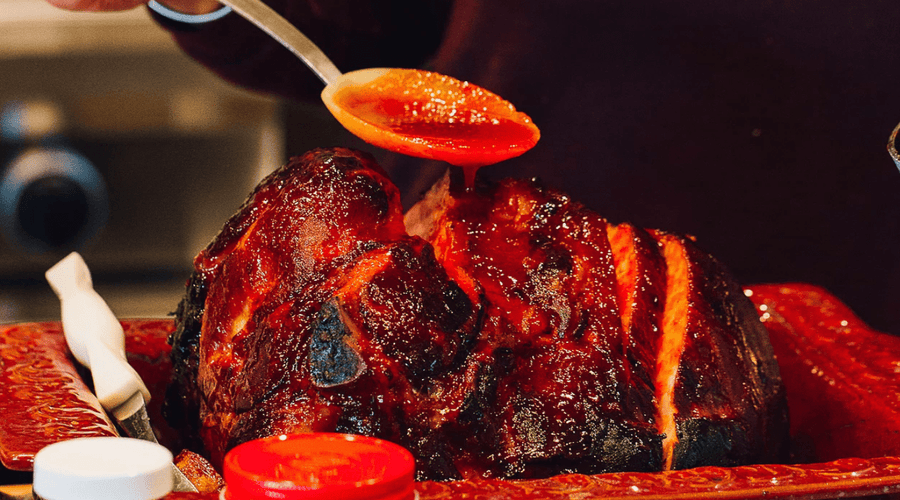 Honey and Red Chile Glazed Ham