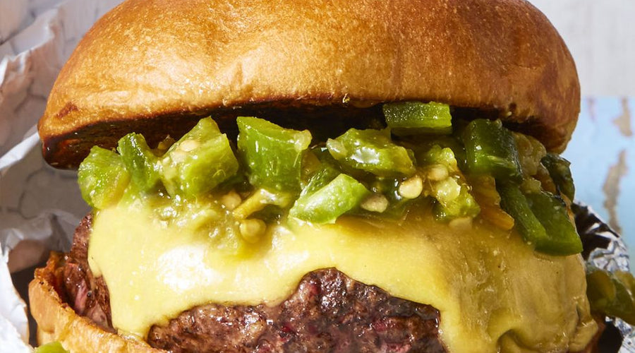 BEST Green Chile Cheeseburger