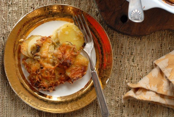 Green Chile Scalloped Potatoes