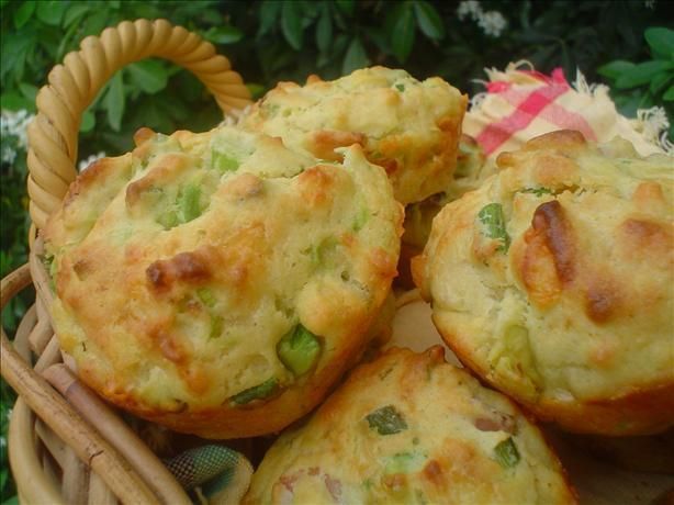 Cheesy New Mexico Green Chile Bacon Muffins